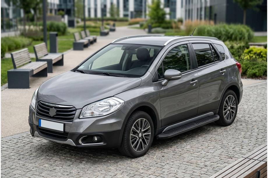 Suzuki SX4 S-Cross 2013–2016 Sivukynnykset Tayga Black (2 kpl, alumiini) Image