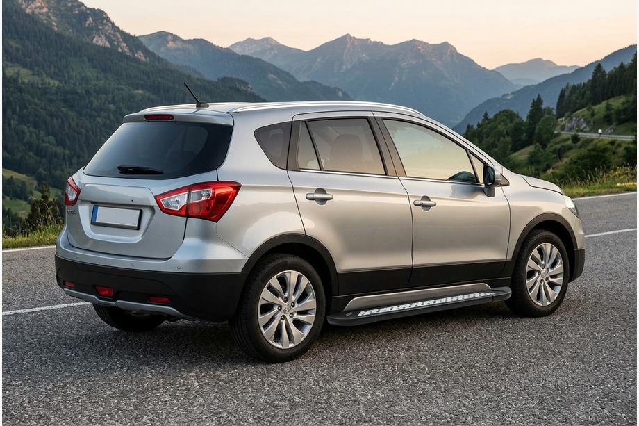 Suzuki SX4 S-Cross 2013–2016 Sivuporrastangot Vision New Black (2 kpl, alumiini) Image