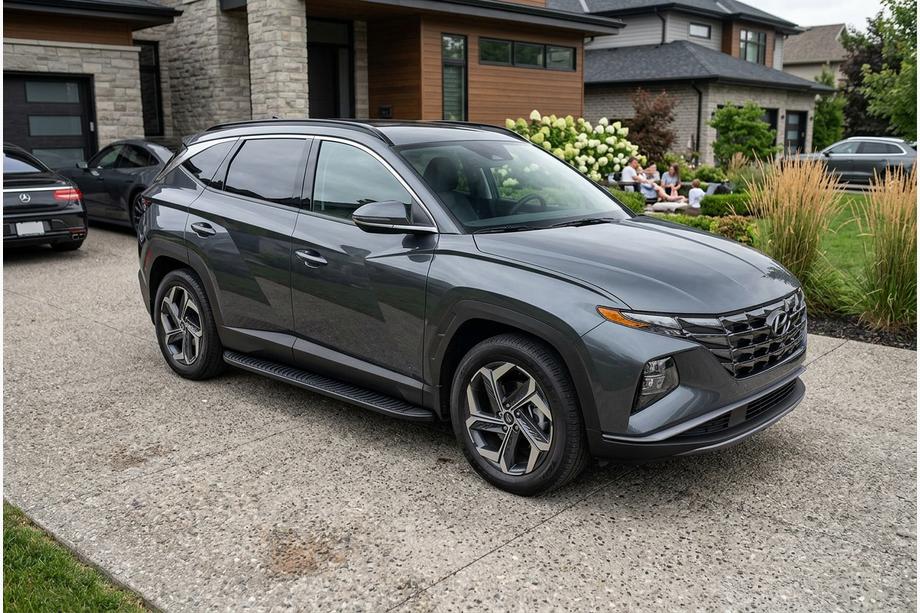 Hyundai Tucson NX4 2021– Sivukynnykset Tayga Black (2 kpl, alumiini) Image