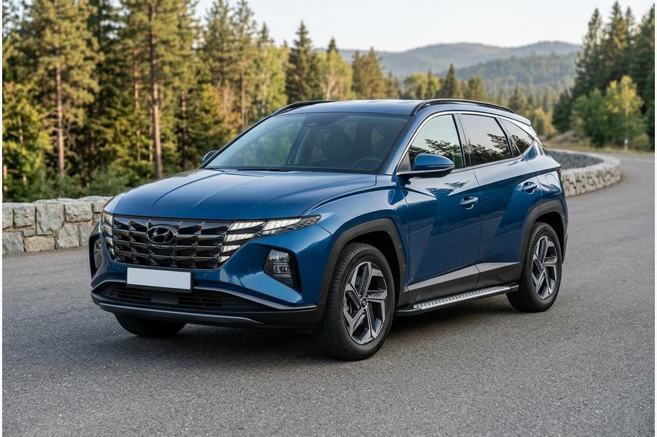 Hyundai Tucson NX4 2021– Sivuporrastangot Vision New Black (2 kpl, alumiini) Image