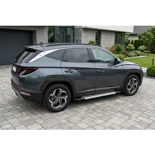 Sivuaskelmat Vision New Grey (2 kpl, alumiini) kuva 1