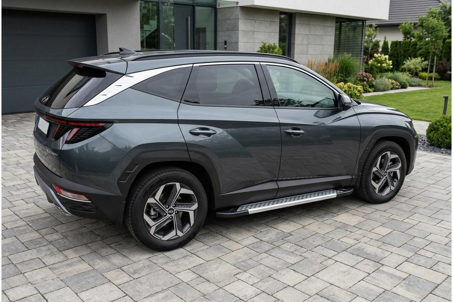 Hyundai Tucson NX4 2021– Sivuaskelmat Vision New Grey (2 kpl, alumiini) Image