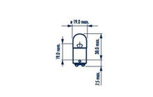 Merkkivalopolttimo Narva 17172 R5W 12V 5W BA15d kuva 2