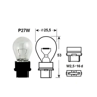 Narva 17941 P27W vilkkulamppu 12V 27W W2,5x16d kuva 2