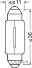 Merkkipolttimo Osram 6423-02B C5W 36mm 24V SV8.5-8 kuva 2