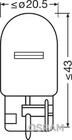 Osram 7505 W21W 12V 21W W3x16d vilkkupolttimo (2 kpl) kuva 2