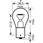 Vilkkupolttimo Osram 7506 P21W 12V 21W BA15s kuva 2