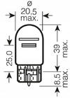 Philips 12066 W21/5W 12V W3X16q polttimo kuva 2