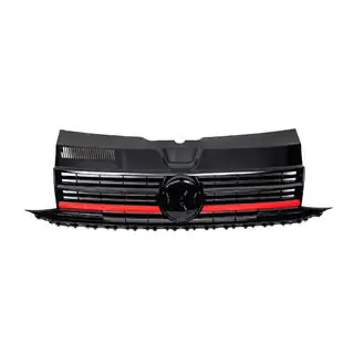 Etusäleikkö punaisella raidalla (emblemille) Volkswagen T6 2015–2024 kuva 3