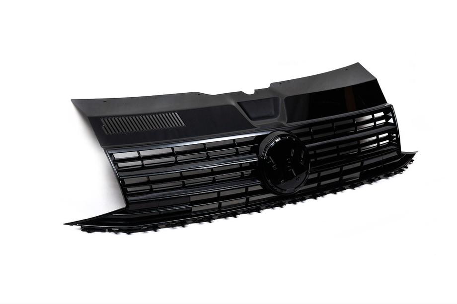 Volkswagen T6 2015–2024 Etusäleikkö kiiltävänmusta (emblemille) Image