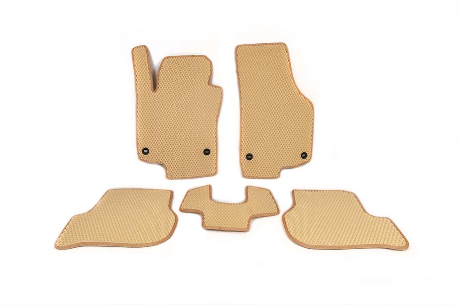 Volkswagen Golf 5 2003–2009 EVA-auton lattiamatot (beige) Image