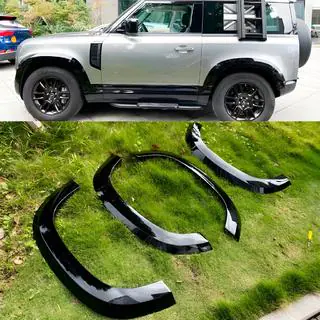 Lokasuojan levikkeet (Bushwacker, 6 kpl, kiiltävä musta) Land Rover Defender 2019– kuva 4