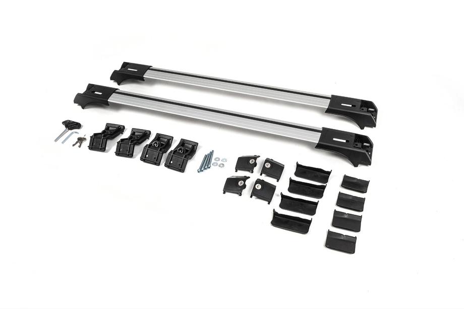 Lukittavat poikkitangot perinteisille kattokaiteille Skybar V1 (2 kpl) enintään 140 cm, harmaa Kuva 12