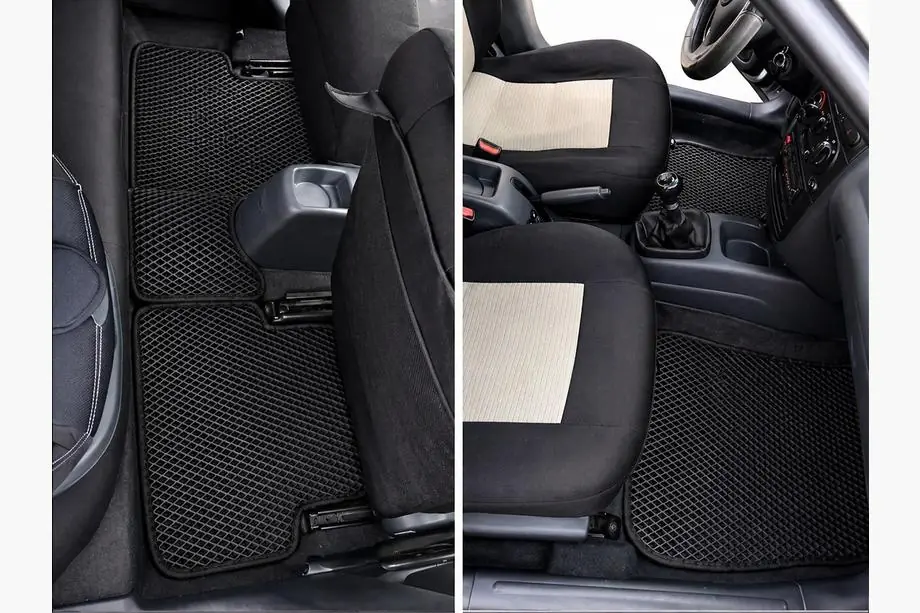 Daewoo Lanos 1998–2017 EVA-lattiamatot (mustat) Kuva 1
