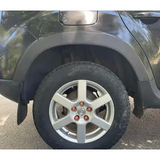 Pyöränkaarilistat (4 kpl, musta ABS) Dacia Duster 2008–2018 kuva 4