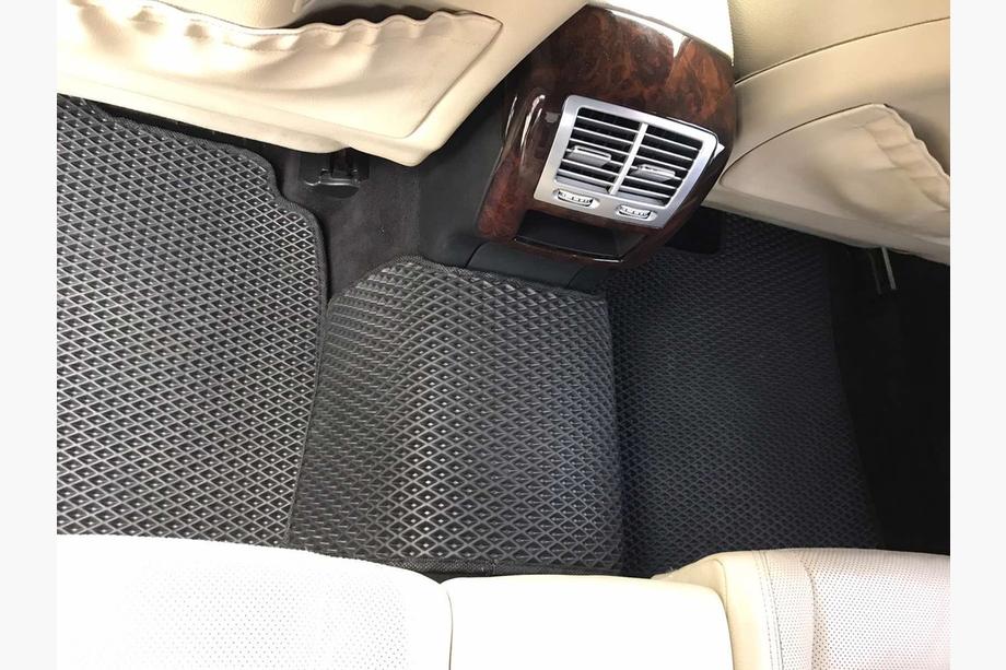 Mercedes S-class W221 2005–2013 EVA-lattiamatot (Long, mustat) Image