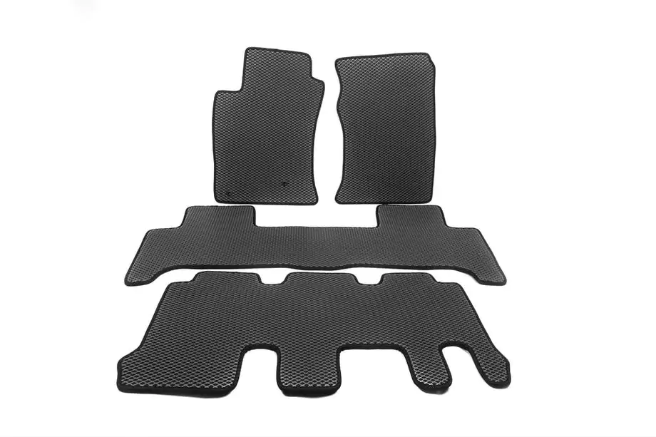 Toyota Land Cruiser Prado 120 2002–2009 EVA-lattiamatot (3 riviä, mustat) Image