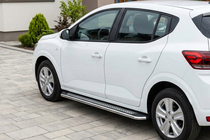 Dacia Sandero 2021– Sivuporraslaudat Maydos V2 (2 kpl, alumiini) kuva 1