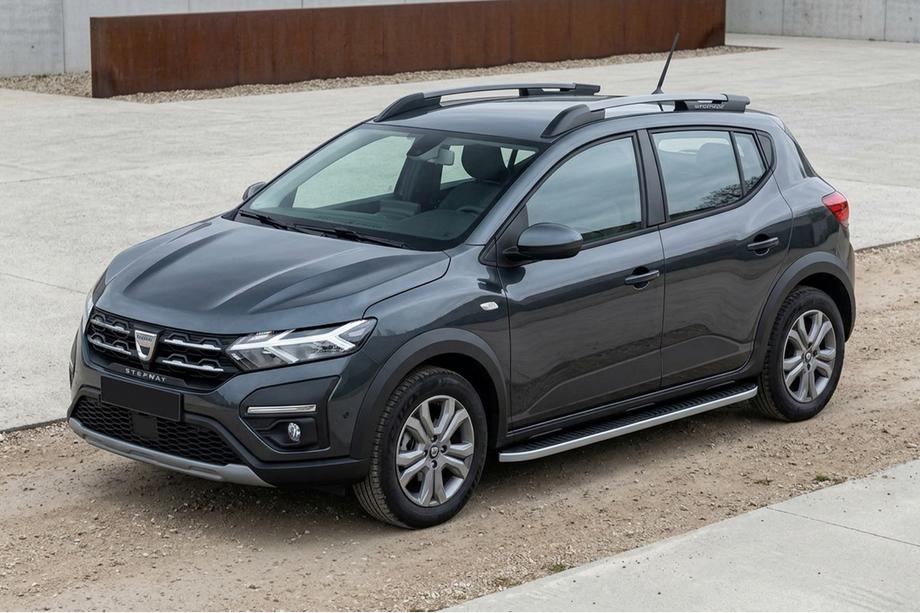 Dacia Sandero 2021– Sivuportaat Tayga Grey (2 kpl, alumiini) Image