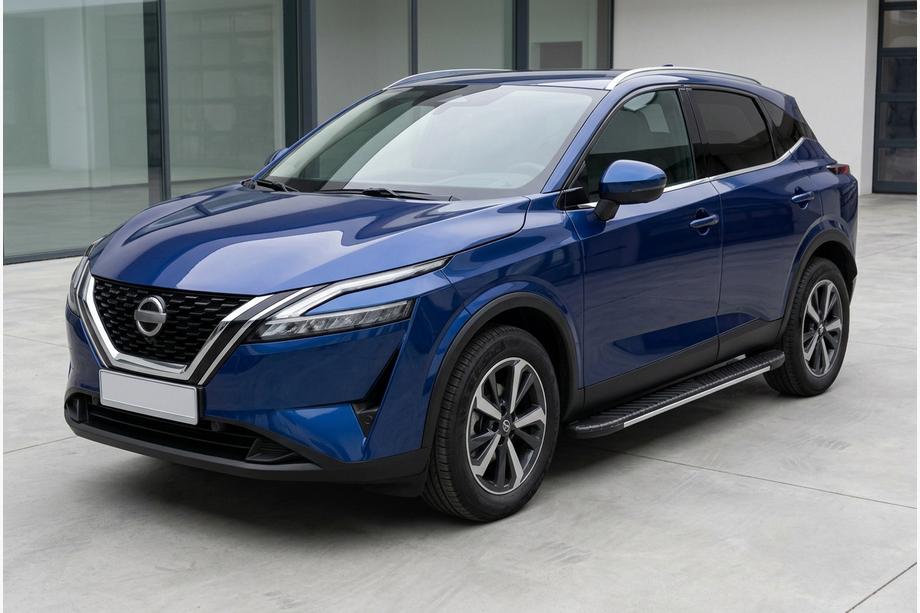 Nissan Qashqai 2021– Bosphorus Grey sivuaskelmat (2 kpl, alumiini) Image