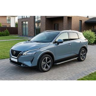 BlackLine-sivuporrast (2 kpl, alumiini) Nissan Qashqai 2021– kuva 1