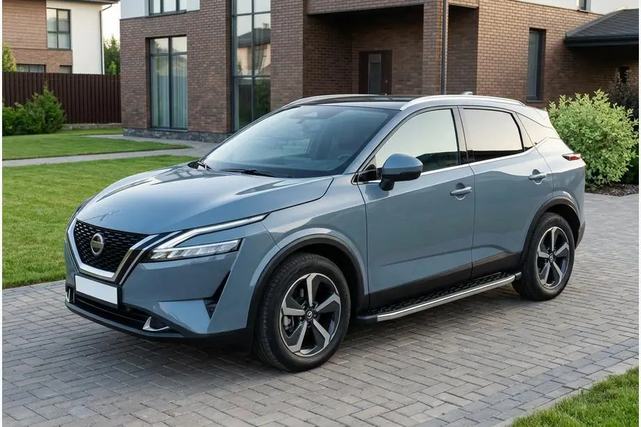 Nissan Qashqai 2021– BlackLine-sivuporrast (2 kpl, alumiini) Image