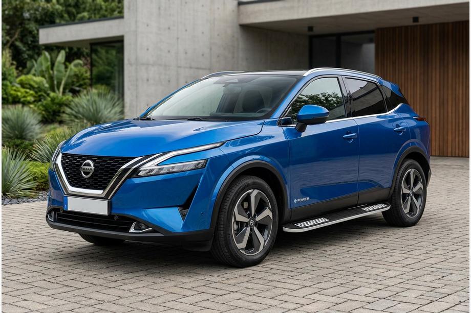 Nissan Qashqai 2021– Tayga V2 sivukynnykset (2 kpl, alumiini) Image
