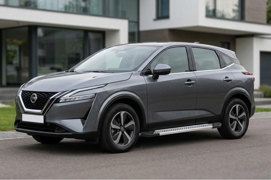 Nissan Qashqai 2021– Sivuaskelmat Vision New Grey (2 kpl, alumiini) Image