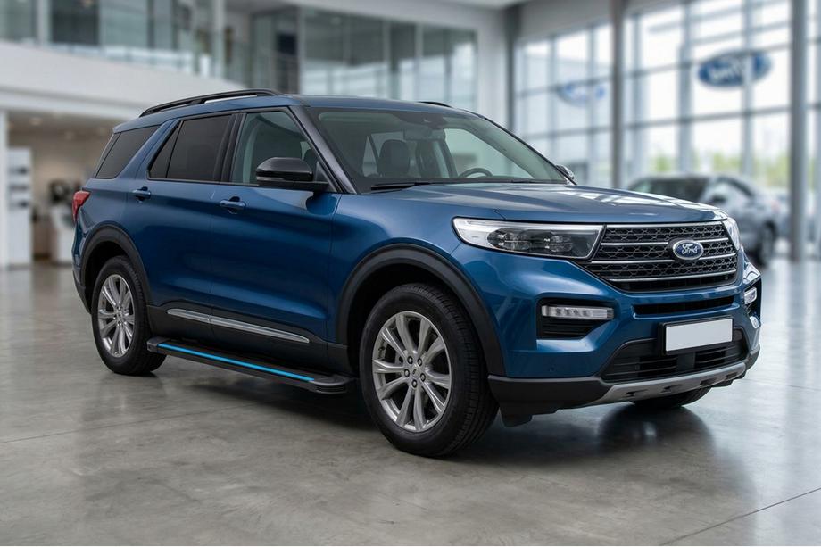 Ford Explorer 2019– Maya Blue sivuportaat (2 kpl, alumiini) Image