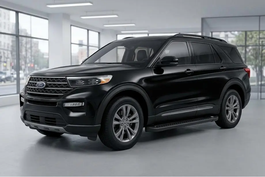 Ford Explorer 2019– Allmond Black sivuportaat (2 kpl, alumiini) Image