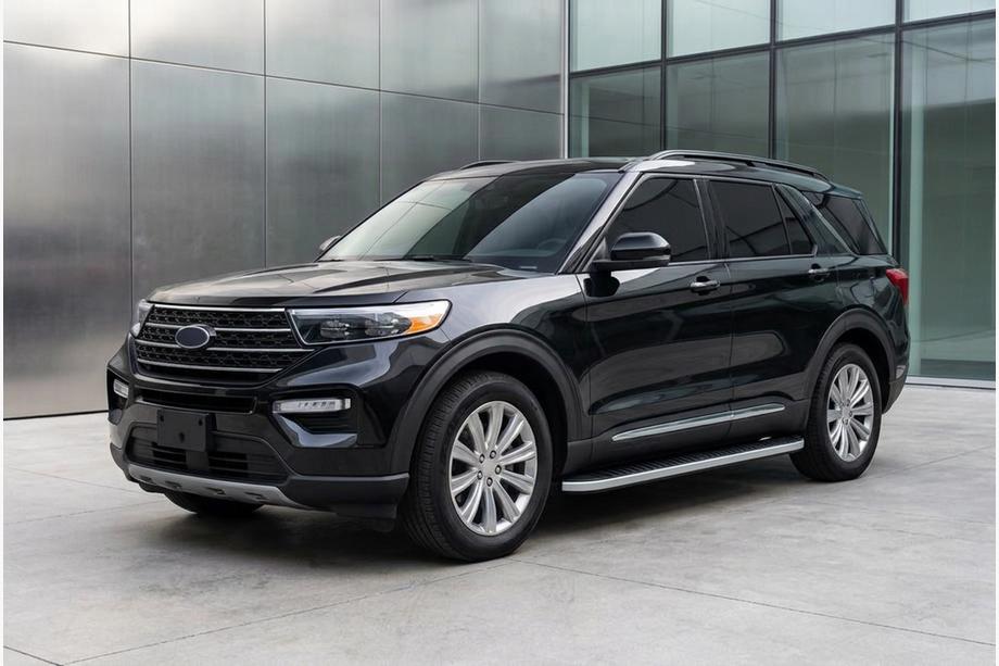 Ford Explorer 2019– Sivuportaat Tayga Grey (2 kpl, alumiini) Image