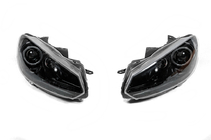 Volkswagen Golf 6 2008–2014 Etuajovalot Black (2 kpl, LED) kuva 1