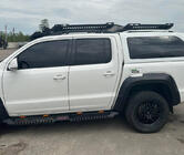 Volkswagen Amarok 2010–2022 Dakar V2 sivuportaat LED-valoilla (2 kpl, metalli) kuva 6
