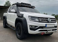 Volkswagen Amarok 2010–2022 Dakar V2 sivuportaat LED-valoilla (2 kpl, metalli) kuva 2
