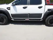 Mitsubishi L200 2015–2024 Sivuporrat Dakar V2 ilman LED-valoja (2019+, 2 kpl, metalli) kuva 2