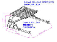 Ford Ranger 2011–2022 Dakar rollbar tavarakorilla (ilman rullaverhoja) kuva 4
