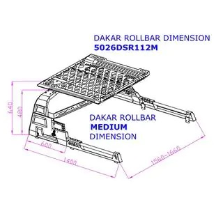 Dakar-rollbar telinekorilla (rullakannen kanssa) kuva 4