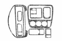 Honda CRV 1996–2001 Kojelaudan koristelista Alumiini kuva 4