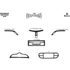 Peugeot 206 1998–2024 Kojelaudan listat (Meric, Plus, 2009↗) kuva 2