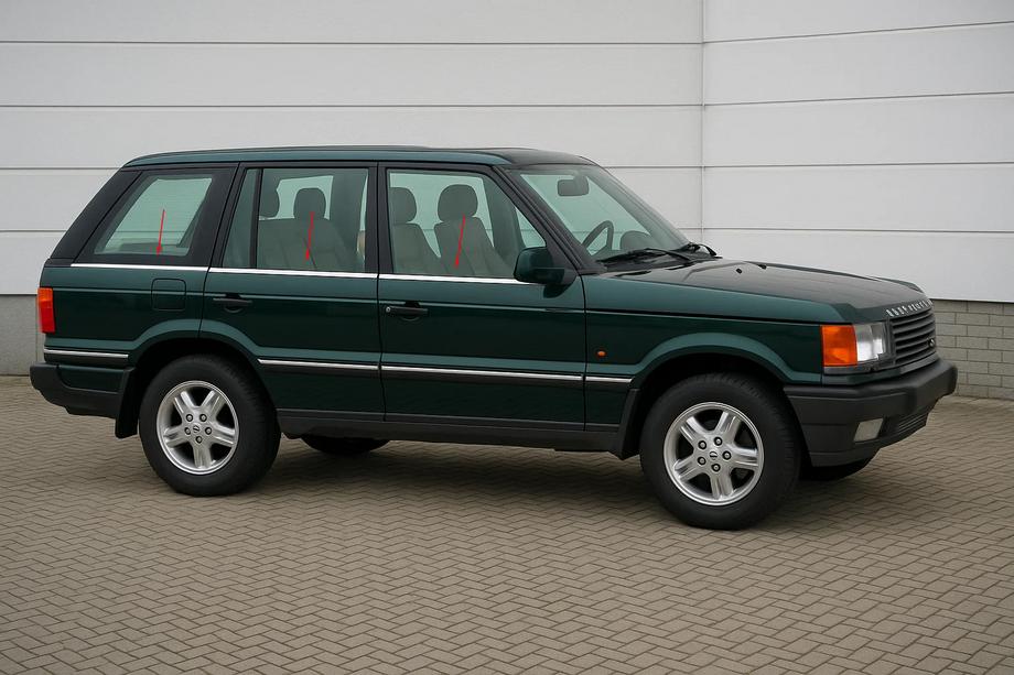 Range Rover II P38A 1997–2002 Ikkunoiden alareunalistat (RST) Image