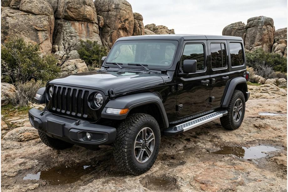 Jeep Wrangler 2018– Sivuaskelmat Vision New Grey (2 kpl, alumiini) Image