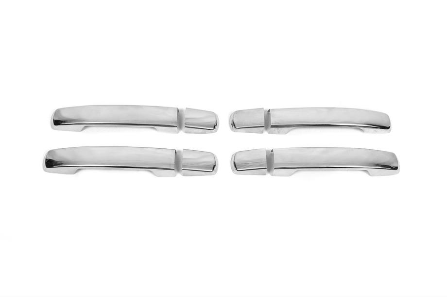 Nissan Qashqai 2007–2010 Ale! Ovenkahvan suojat ilman avainreiän aukkoa (4 kpl, ruostumaton teräs) Image