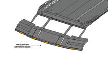 Volkswagen Amarok 2010–2022 Tuulilasin aurinkolippa kattotelineeseen DAKAR (LED) kuva 7