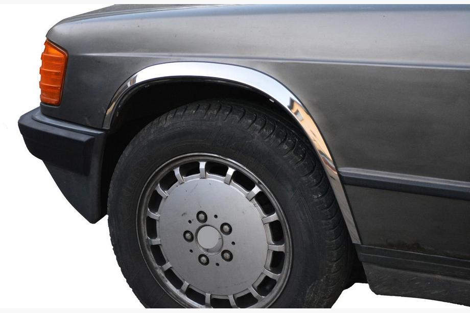 Mercedes W201 (190) 1982–1993 Pyöränkaarilistat 1982-1989 (4 kpl, ruostumaton teräs) Image