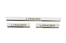 Mitsubishi Lancer 9 2004–2008 POISTOERÄ! Carmos kynnyslistat (3 kpl, ruostumaton teräs) kuva 1