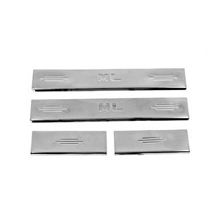 Carmos V2 kynnyssuojalistat (4 kpl, ruostumaton teräs) Mercedes ML W164 2005–2011 kuva 2