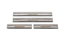 Volkswagen Amarok 2010–2022 Carmos V3 kynnyslistat (4 kpl, ruostumaton teräs) kuva 1