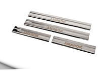 Volkswagen Amarok 2010–2022 Carmos V3 kynnyslistat (4 kpl, ruostumaton teräs) kuva 2