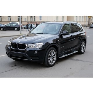 Tayga V2 sivukynnykset (2 kpl, alumiini) BMW X3 F25 2011–2018 kuva 1
