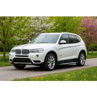 Allmond Grey -sivukynnykset (2 kpl, alumiini) BMW X3 F25 2011–2018 kuva 1